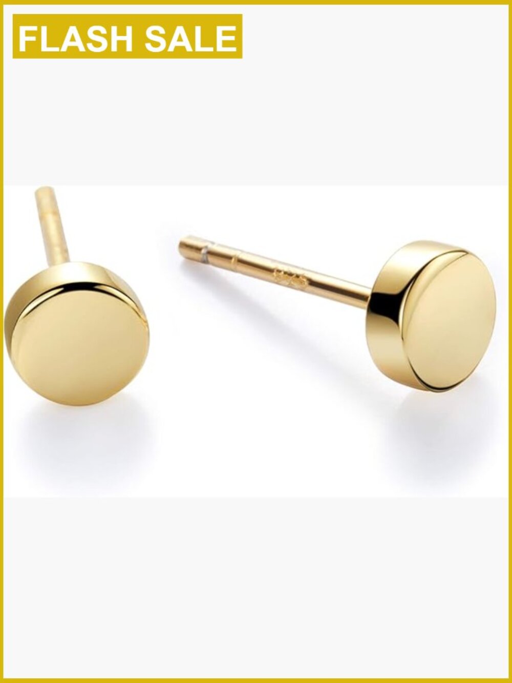 Sterling Silver Gold Plated Dainty Stud Earrings Tiny Dot Square Star Heart